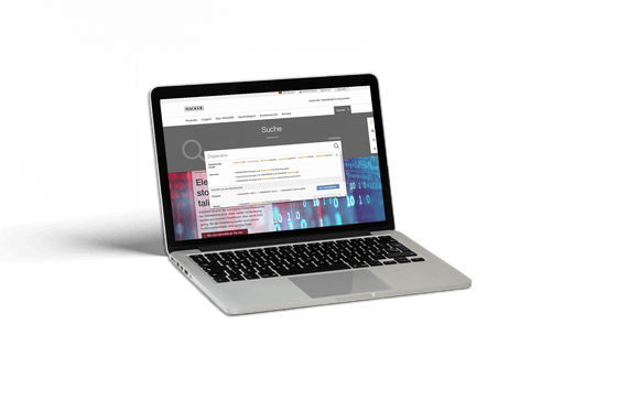 Screenshot der Wacker.com Webseite