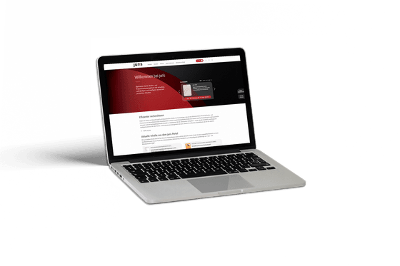 Screenshot of the Juris Website
