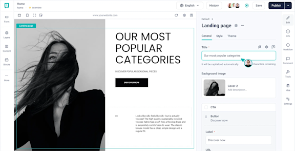 Storyblok CMS screenshot Storyblok CMS screenshot