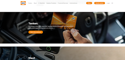 Image snippet from the DKV website